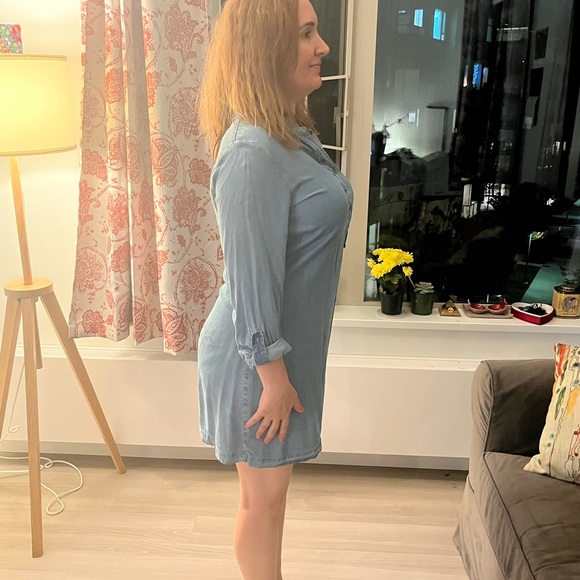 Medium blue jean size 8 cotton dress - Picture 3 of 6